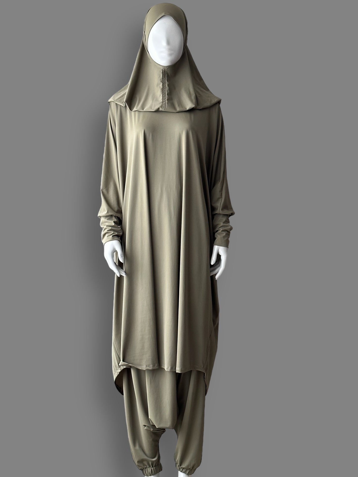 Burkini Jilbaab (2pcs) - Vert Olive