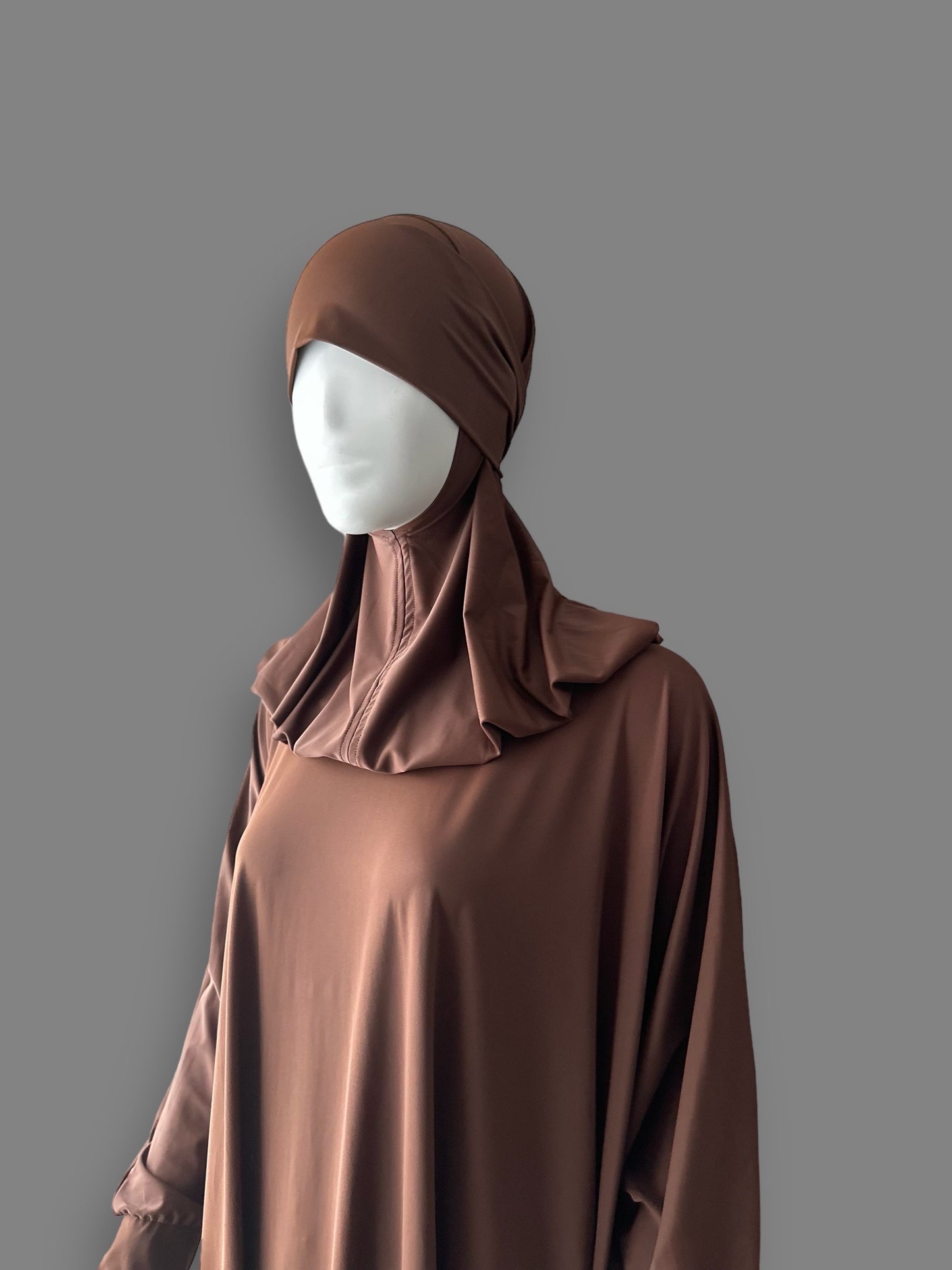 Burkini Jilbaab (2pcs) - Marron