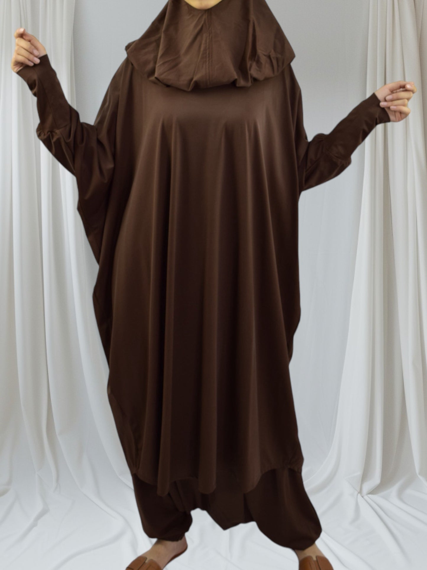 Burkini Jilbaab (2pcs) - Brown
