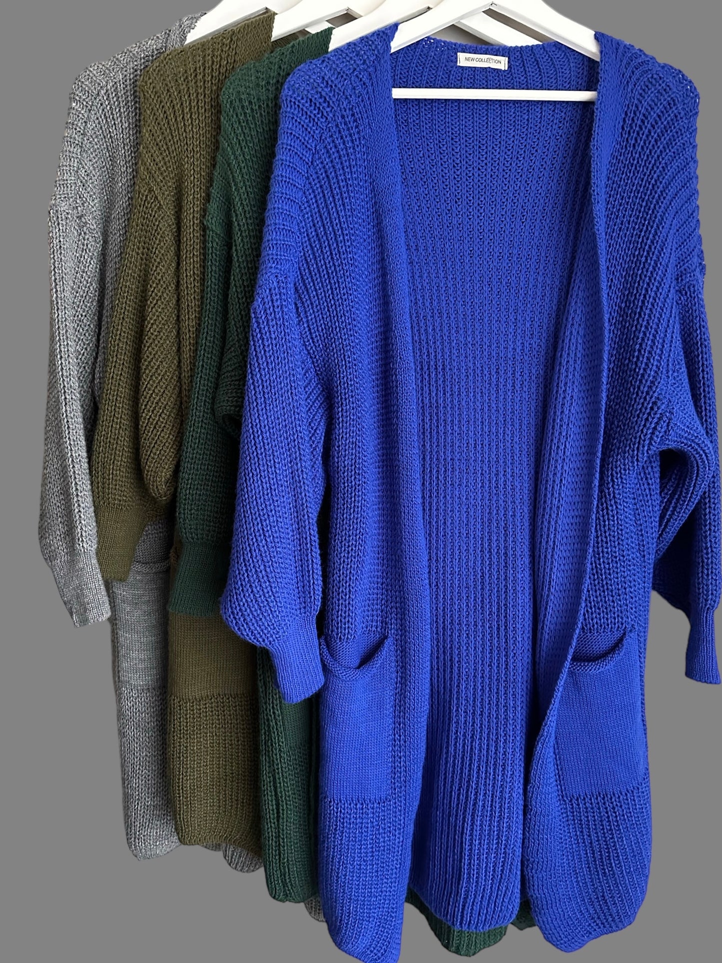 Cardigan court en maille - Vert foncé