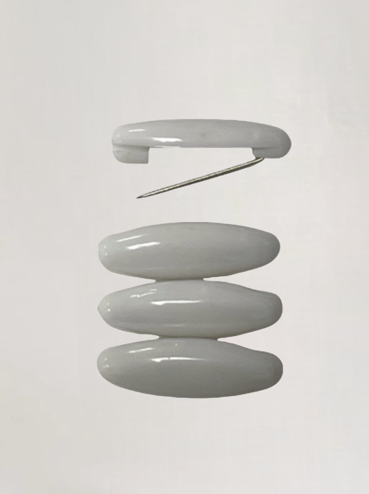 Hijaab Pins - White (4 pieces)