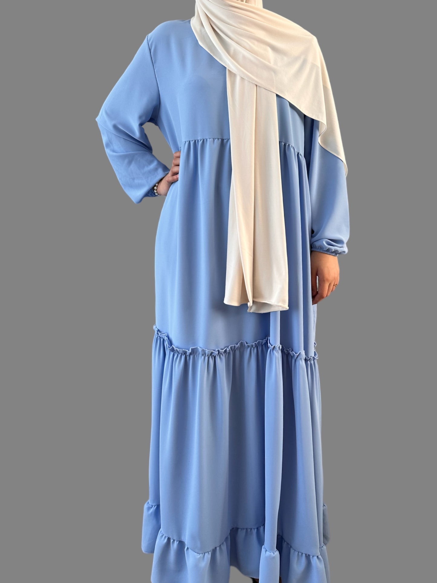Abaya Assia - Bleu