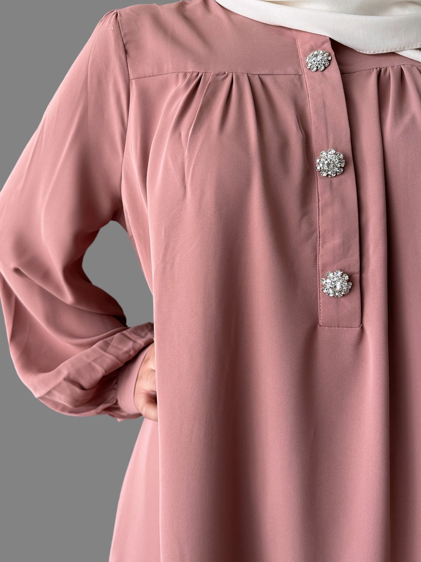 Abaya Diamant - Rose
