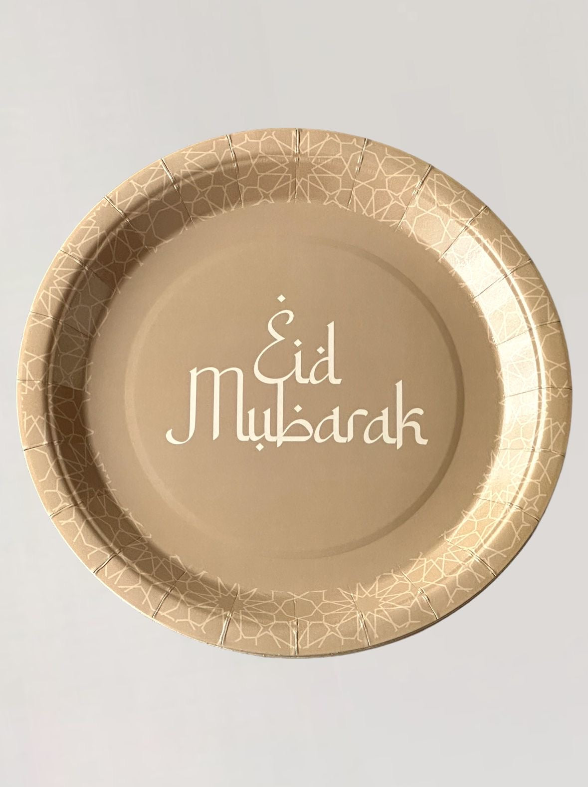 Eid Mubarak bord - Gold (6st)