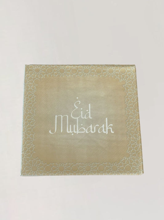 Eid Mubarak servet - Gold (10st)
