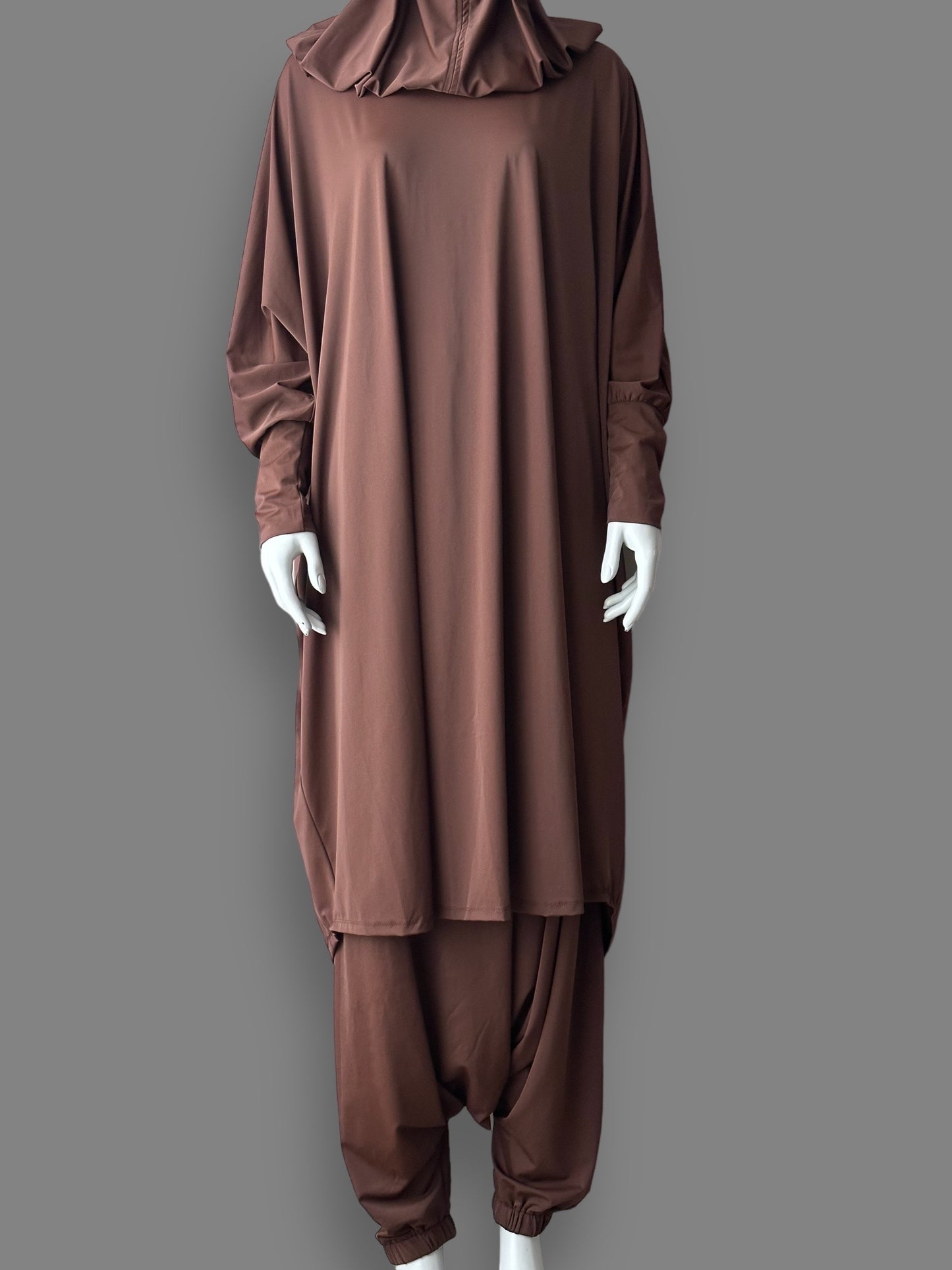 Burkini Jilbaab (2pcs) - Brown