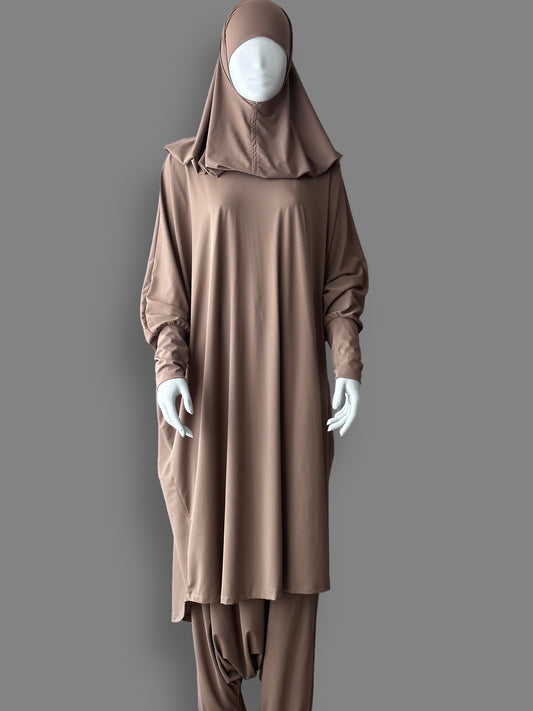 Burkini Jilbaab (2pcs) - Taupe