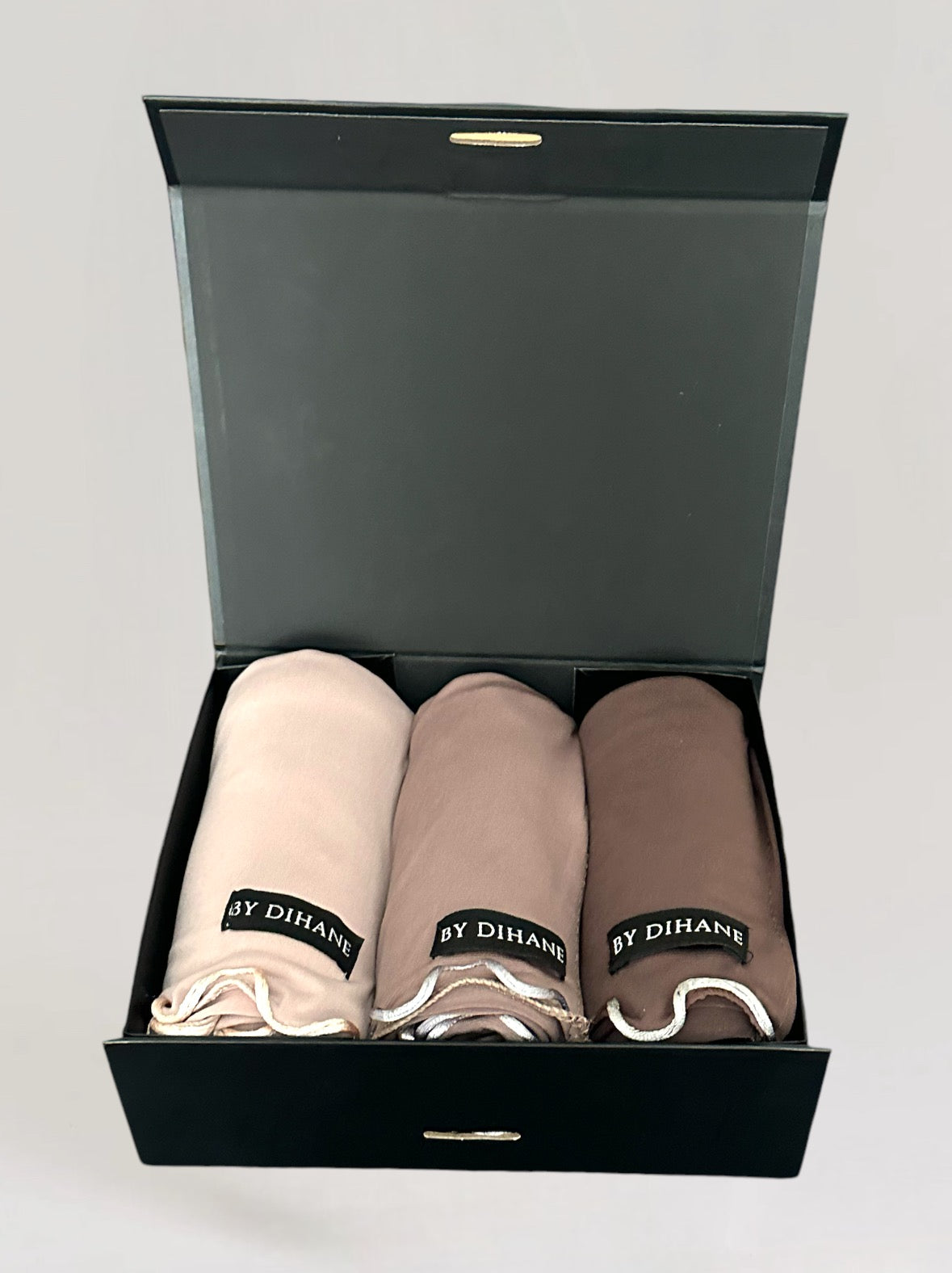 Luxe giftbox met 3 hoofddoeken naar keuze