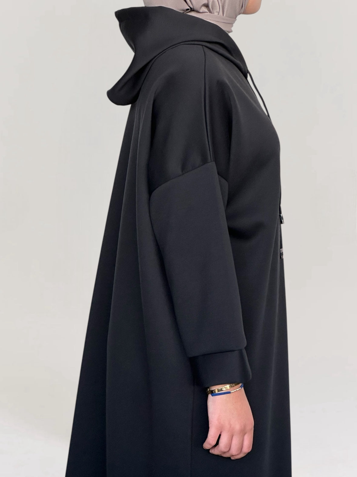 Hoodie dress - Black