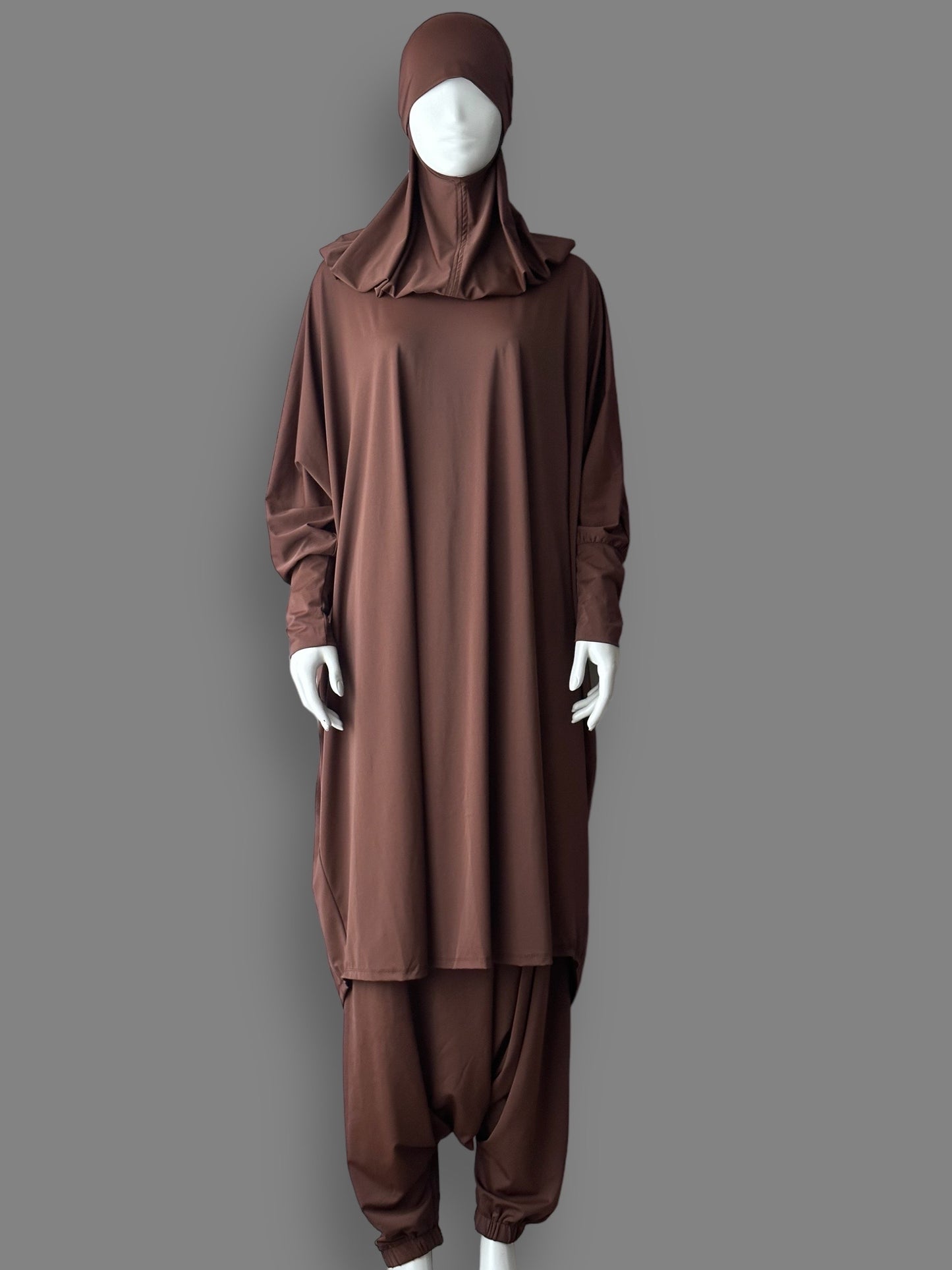 Burkini Jilbaab (2pcs) - Brown