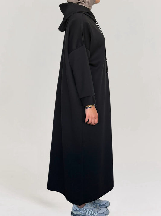 Hoodie dress - Black