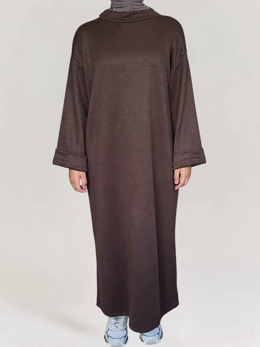 Cozy dress - Brown