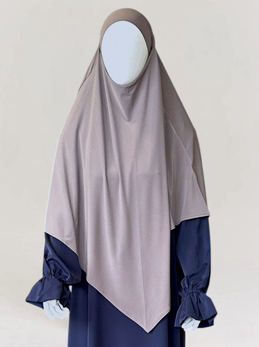 Premium Jersey Tieback Khimaar - Taupe