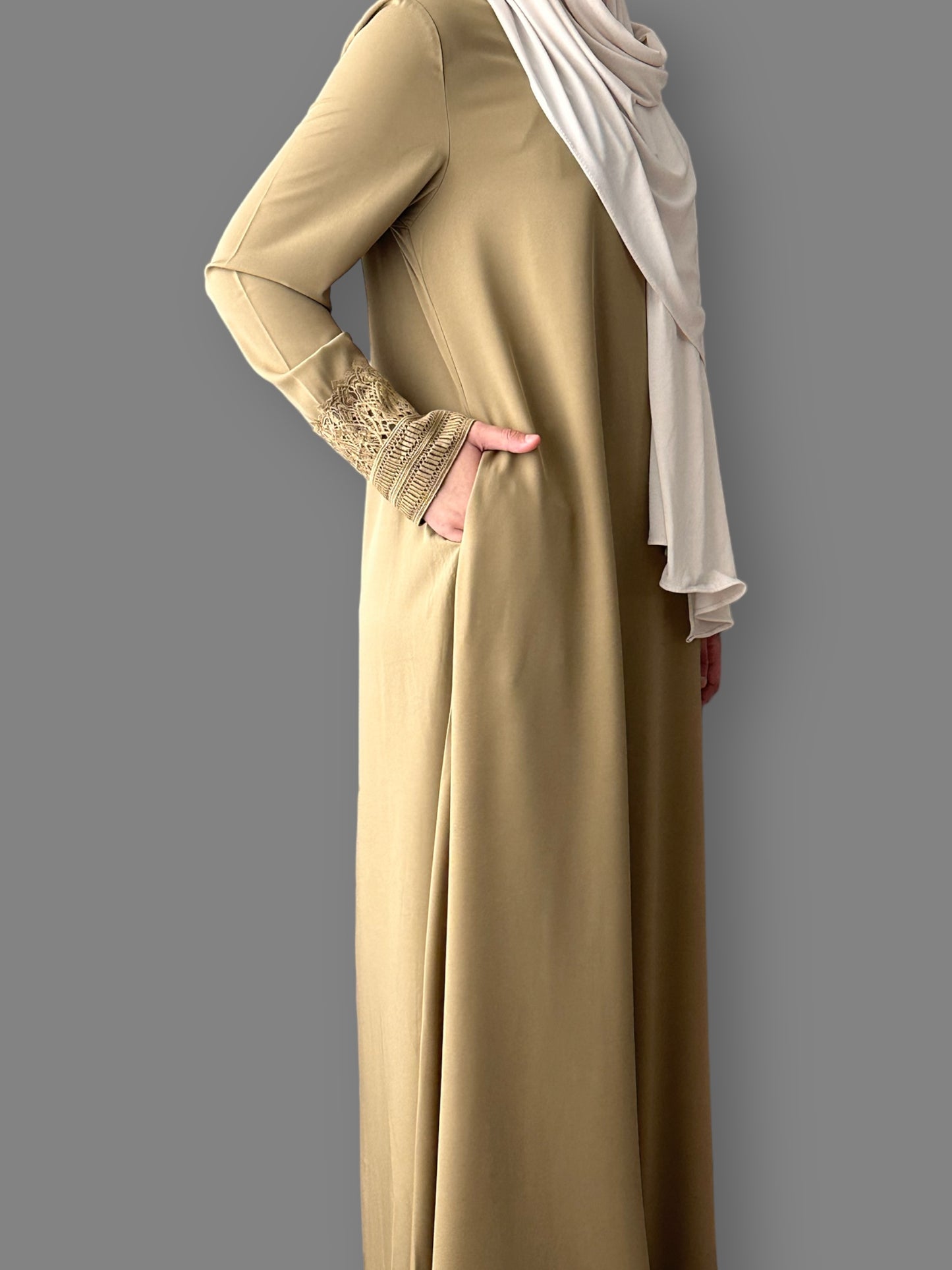 Abaya Niyah - Yellow/Green