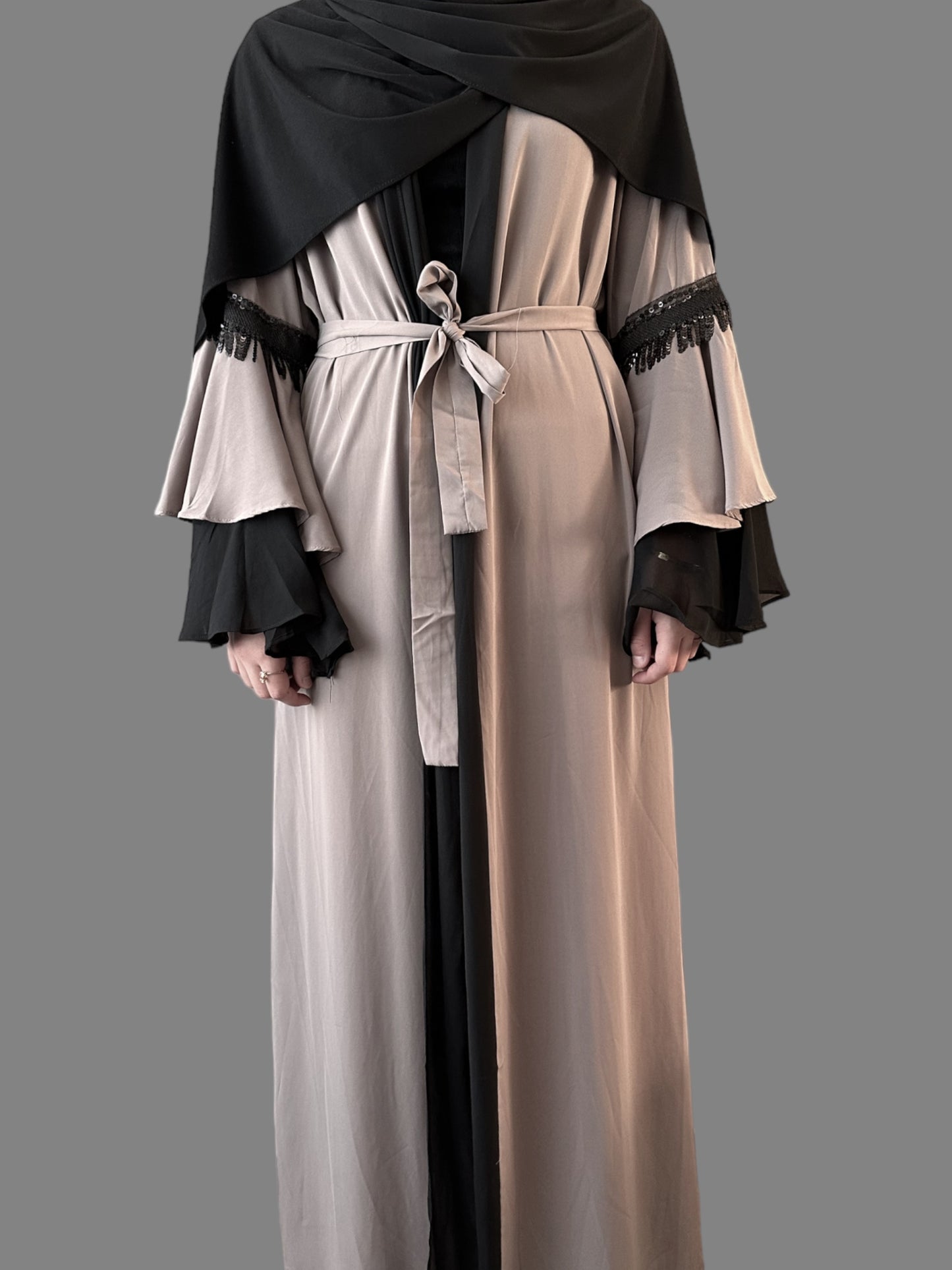 Kimono Flared Sleeve - Taupe