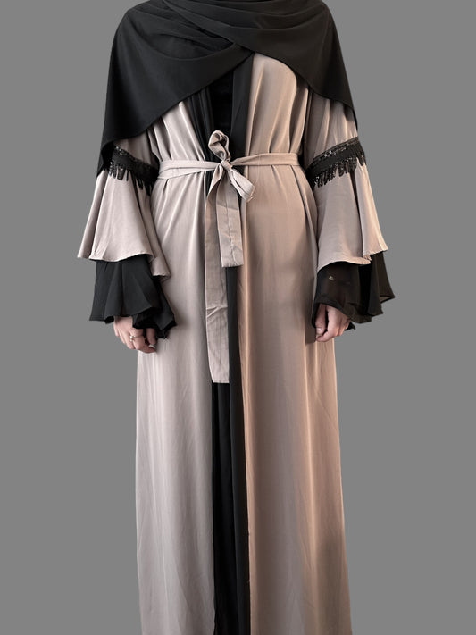 Kimono Flared Sleeve - Taupe