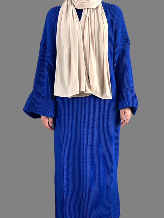 Knitted Dress - Blue