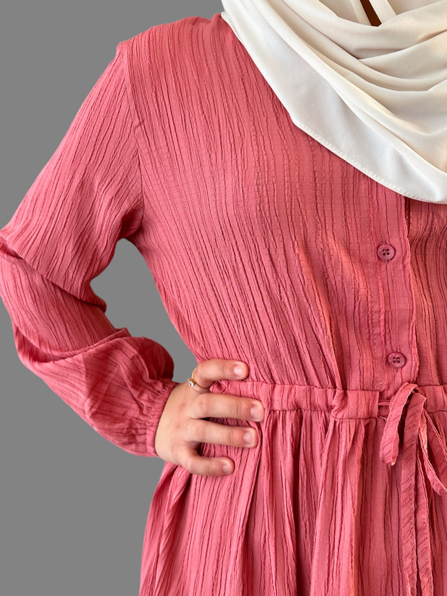 Ribble Dress - Old Pink