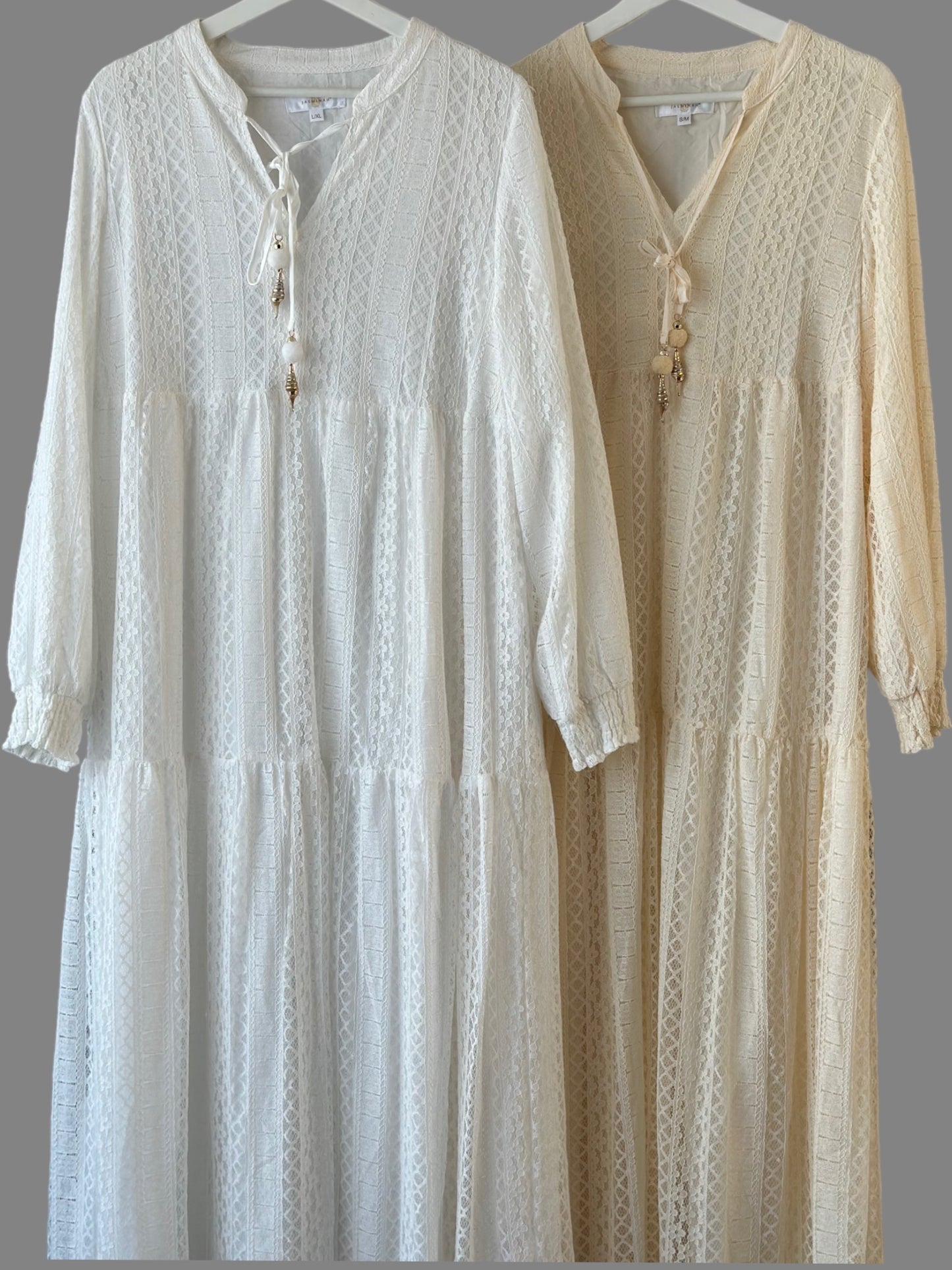Lace Dress - White