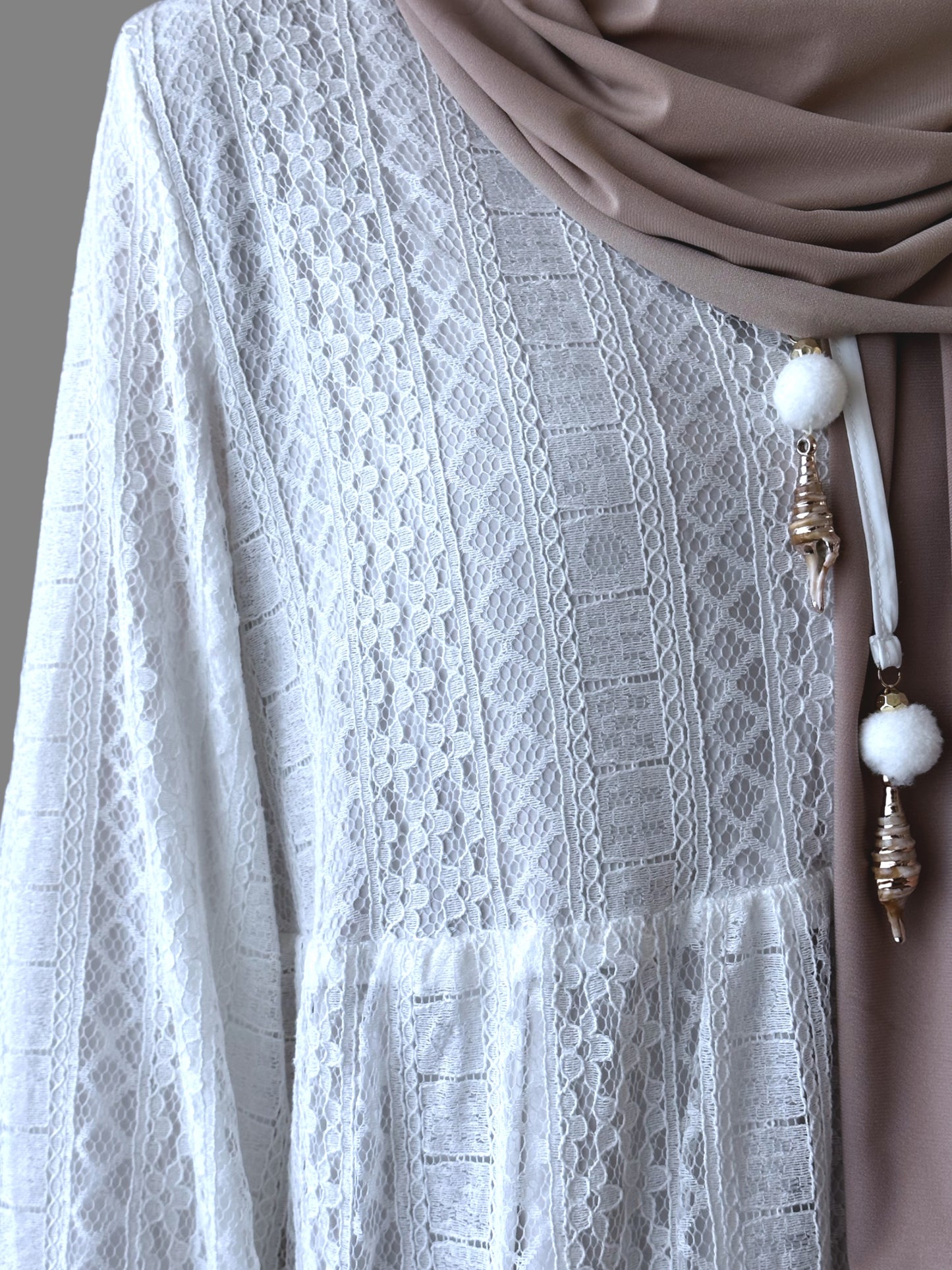 Lace Dress - White