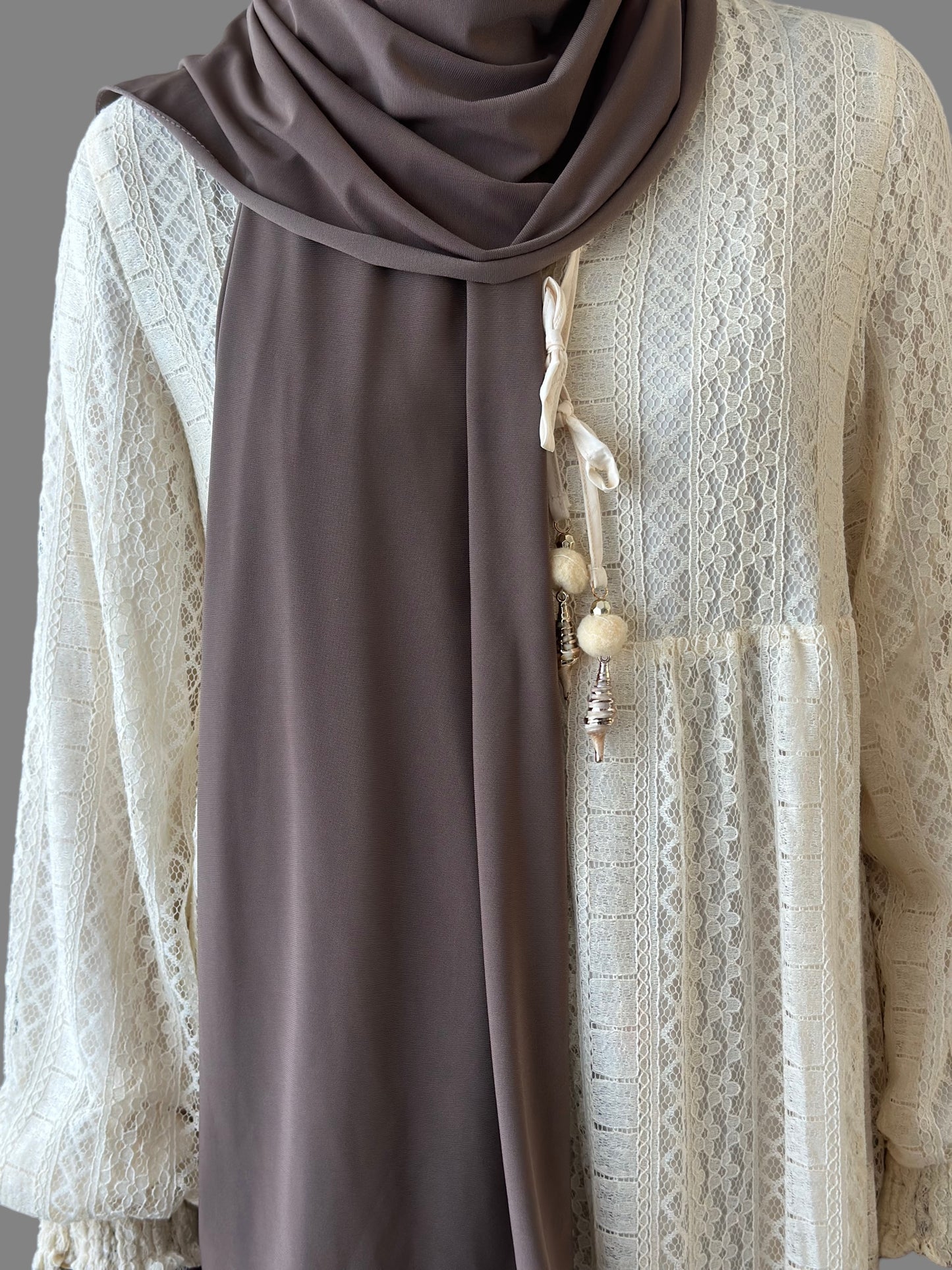 Lace Dress - Beige