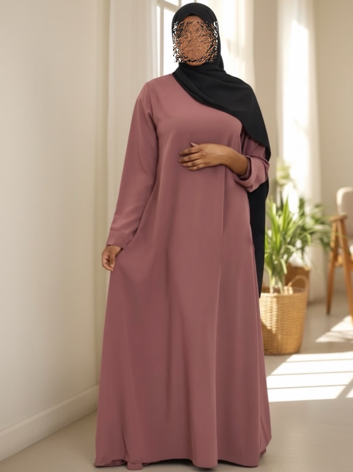 Abaya Madinah - Antique Pink