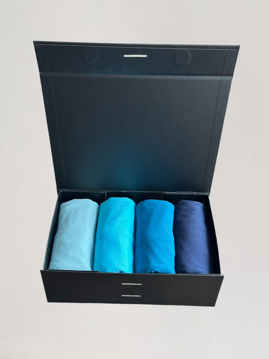 Luxe giftbox  met 4 hoofddoeken naar keuze