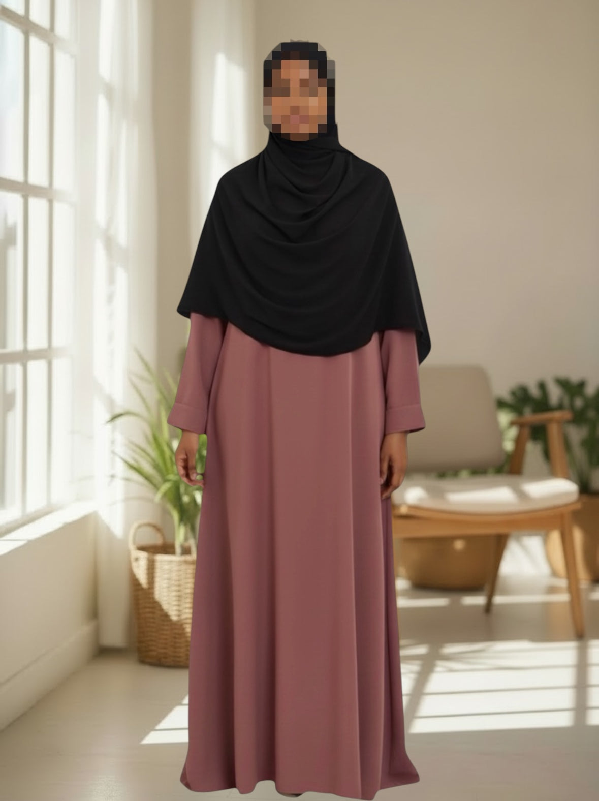 Abaya Madinah - Antique Pink