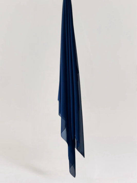 Chiffon Hijaab XXL - Dark Blue