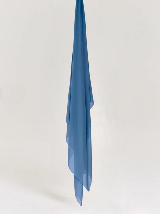 Chiffon Hijaab XXL - Azure