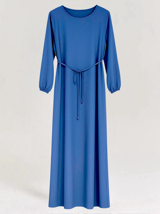 Basic Abaya - Denim Blue